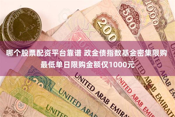 哪个股票配资平台靠谱 政金债指数基金密集限购 最低单日限购金额仅1000元