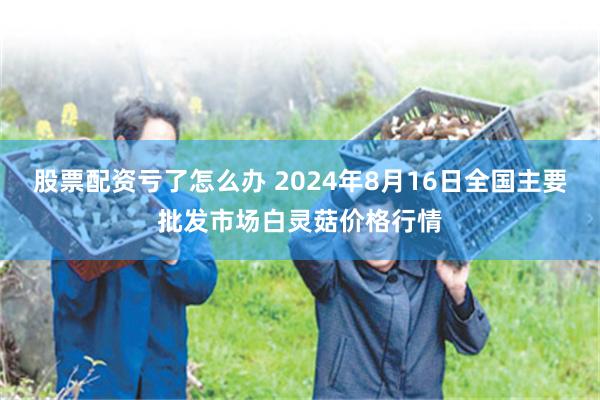 股票配资亏了怎么办 2024年8月16日全国主要批发市场白灵菇价格行情