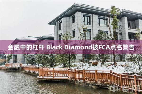 金融中的杠杆 Black Diamond被FCA点名警告