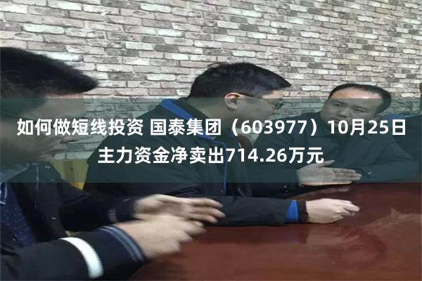 如何做短线投资 国泰集团（603977）10月25日主力资金净卖出714.26万元