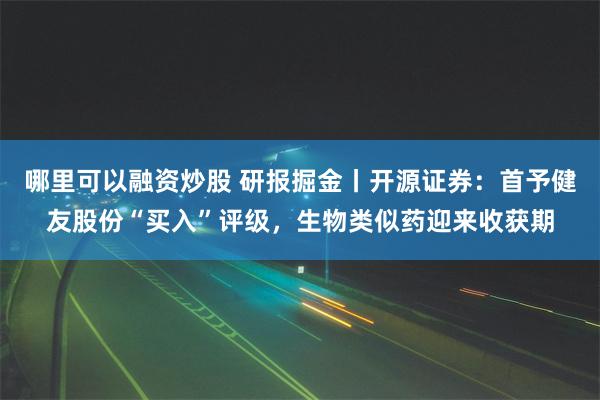 哪里可以融资炒股 研报掘金丨开源证券：首予健友股份“买入”评级，生物类似药迎来收获期