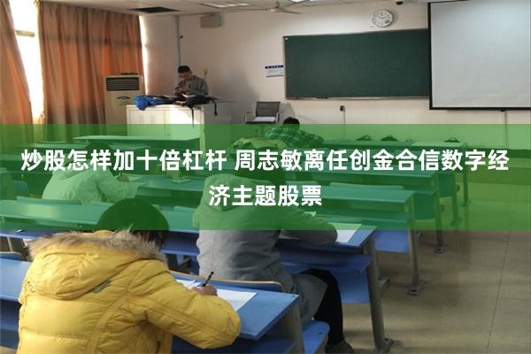 炒股怎样加十倍杠杆 周志敏离任创金合信数字经济主题股票